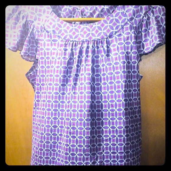 Banana Republic Violet Blouse - Picture 1 of 5